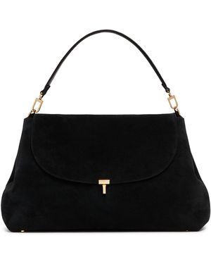 TOTEME T-Lock Satchel Bag - Black
