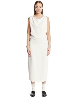 The Row Paran Silk Dress - White