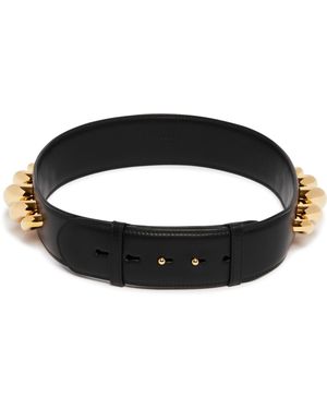 Alaïa Torsion Jewel Leather Belt - Brown