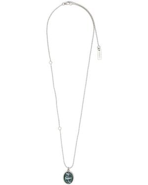 Lacoste Charm Necklace - White