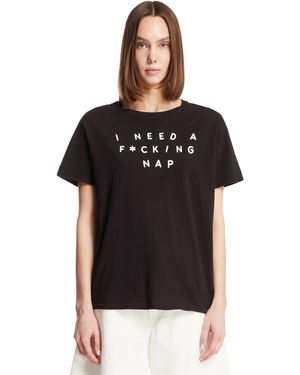 R13 Cotton T-Shirt With Logo - Black