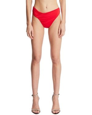 Magda Butrym Asymmetric Bikini Bottom - Red