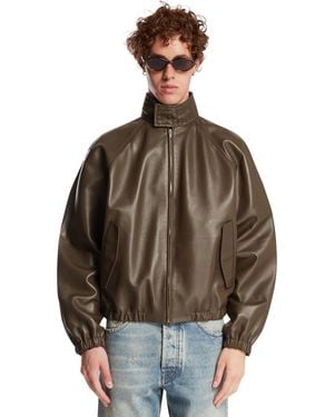 Bottega Veneta Leather Jacket - Brown