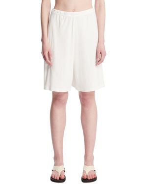 The Row Cotton Shorts - White