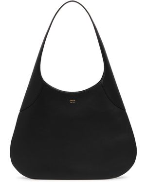 KHAITE Joan Leather Hobo Bag - Black