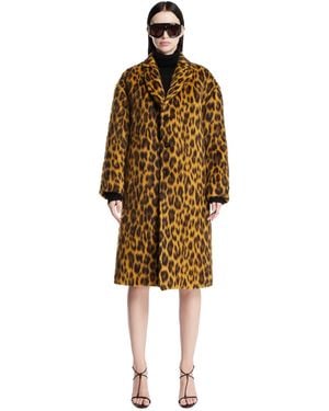Bottega Veneta Animal Print Coat - Metallic