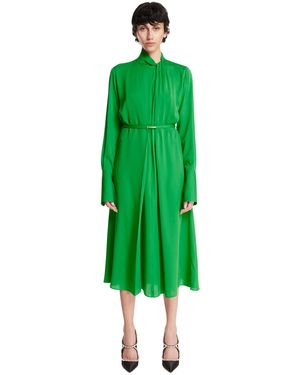 Tom Ford Silk Dress With Belt - Green