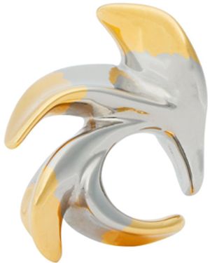 Panconesi Petali Ear Cuff Argentato - Metallizzato