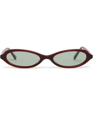BRU Eyewear Burgundy Echo Sunglasses - Metallic