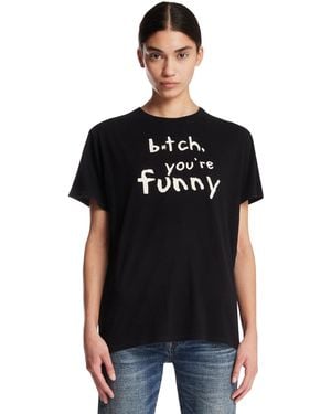 R13 You'Re Funny T-Shirt - Black