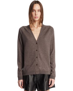 The Row Liberty Cardigan - Brown