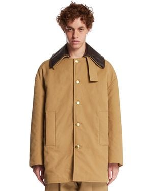 Balenciaga Short Peacoat - Natural