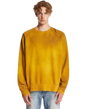 Antik Denim Cotton Sweatshirt - Yellow