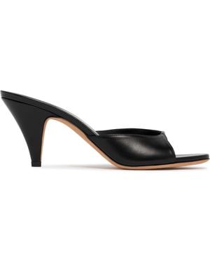 Jude Haze Leather Sandals - Black