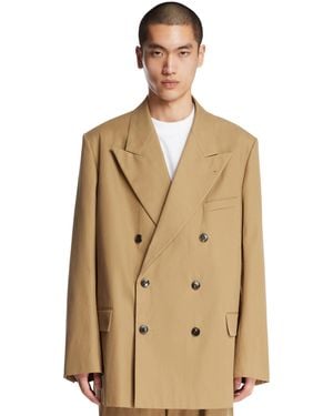 Dries Van Noten Double-Breasted Blazer - Natural
