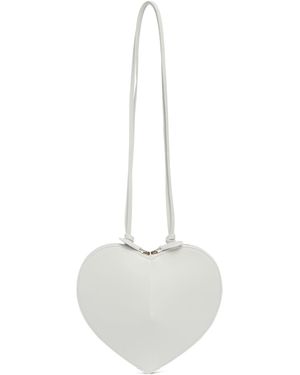 Alaïa Leather Coeur Shoulder Bag - White