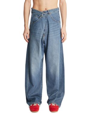DARKPARK Ined Fold Over Jeans - Blue