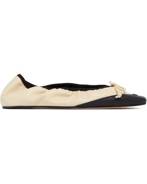 ARMARIUM Camilla Leather Ballet Flats - White
