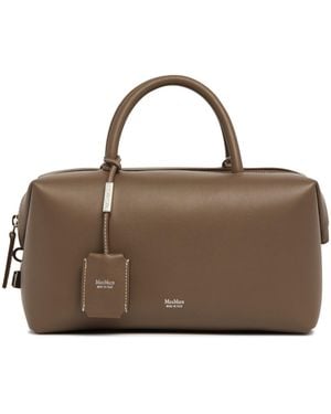 Max Mara Taupe Holdall Medium Bauletto Bag - Brown