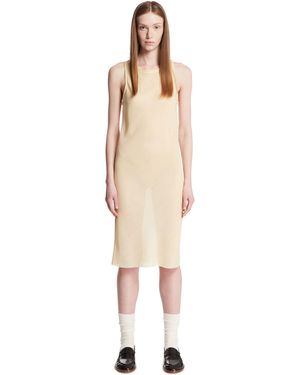 Rier Wool Midi Dress - Natural