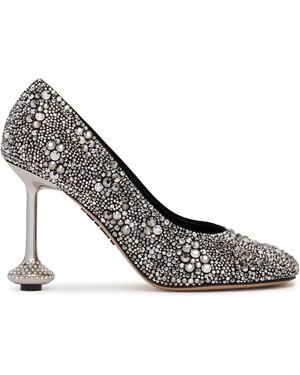 Loewe Strass Toy Court Shoes - Metallic