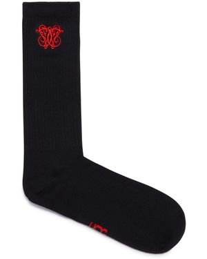 UGG X Willy Chavarria Calzini Con Logo Neri - Nero