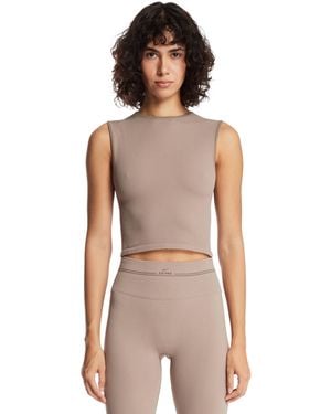 Nike Skims Ribbed Seamless Top - Natural