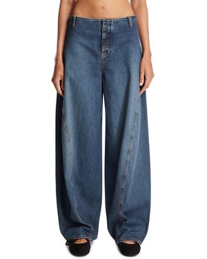 Alaïa Denim Cargo Trousers - Blue
