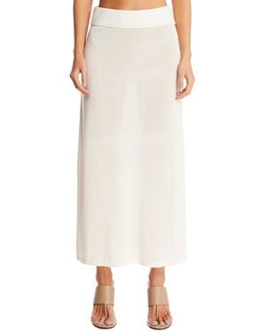 TOTEME Long Knit Skirt - White