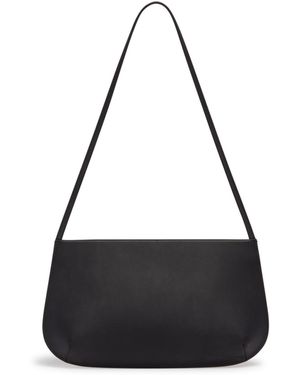 Faune Loge Leather Shoulder Bag - Black