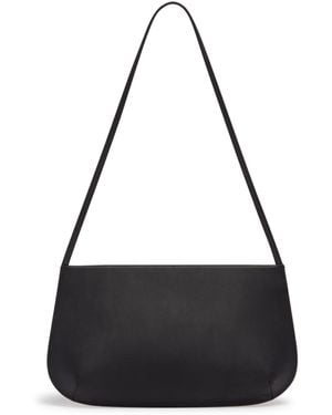 Faune Loge Leather Shoulder Bag - Black