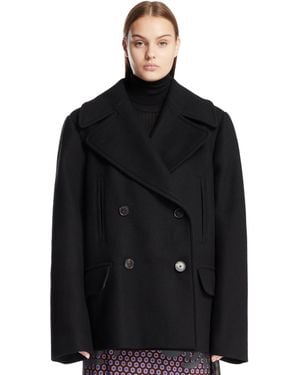 Dries Van Noten Oversized Wool Coat - Black