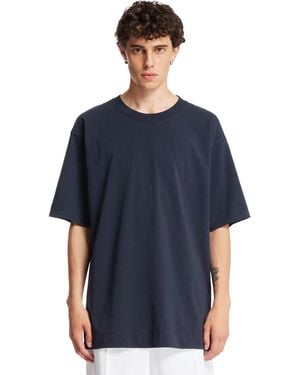 Dries Van Noten T-Shirt Girocollo Blu