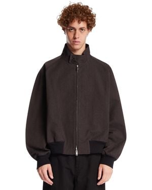 Studio Nicholson Bomber Minimal Marrone - Nero