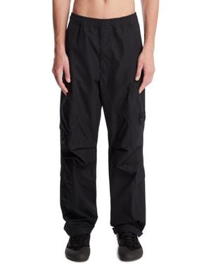 Stone Island Cotton Cargo Trousers - Black