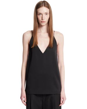 Carven Satin Top - Black