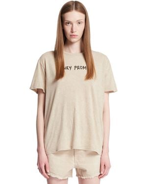 R13 Cotton T-Shirt - Natural