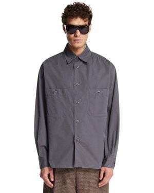 Lemaire Cotton Shirt - Grey