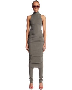 ARMARIUM Midi Fitted Dress - Grey