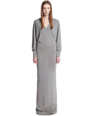 ARMARIUM Wool And Cashmere Long Dress - Grey