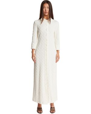 Jil Sander Abito Chemisier Gaufre Bianco