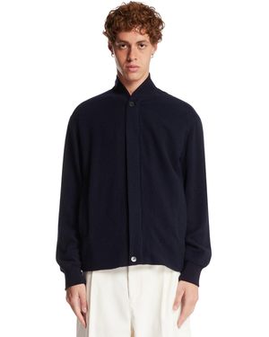 DARKPARK Sean Wool Bomber Jacket - Blue