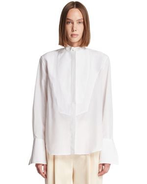 Umit Benan Luisa Tuxedo Shirt - White