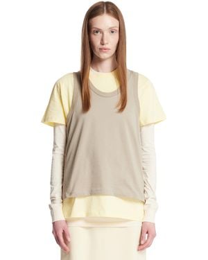 Wardrobe NYC Multi-Panel Cotton Top - Natural