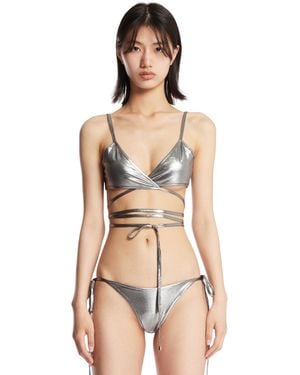 The Attico Wrap-Around Bikini - Natural