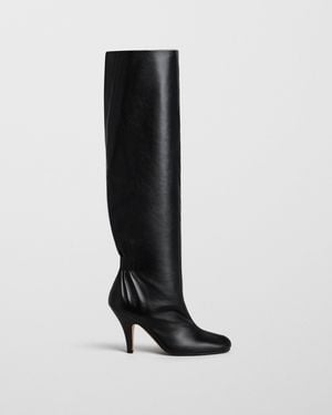 Phoebe Philo Slouchy High Boot - Nero