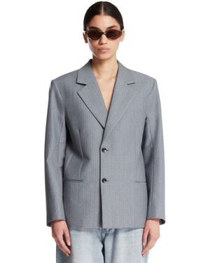 Bottega Veneta Mohair And Wool Jacket - Grey