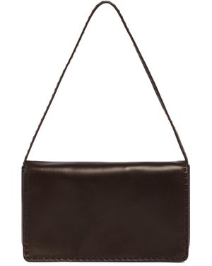 The Row Nuance Borsa A Spalla Marrone - Bianco