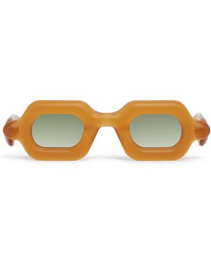 Paloceras Pebble Almond Split Sx Sunglasses - Natural