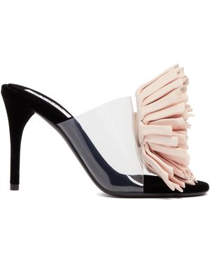 Alaïa Flower-Topped Pvc Mules - Black
